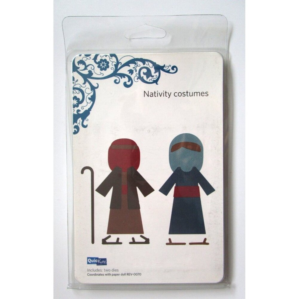 QuicKutz "Nativity Costumes" - Two Die Cuts "REV 0075 Revolution Die" - 2007 NOS